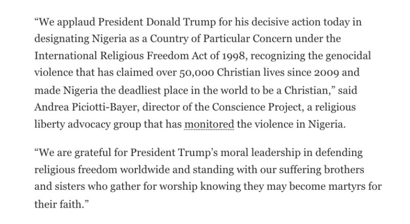 Image for the Tweet beginning: “We applaud President Donald Trump